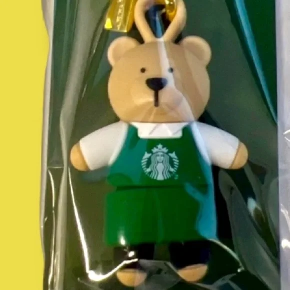 NEW Starbucks "Bearista" Lid Stopper & "Coffee Person" Bag Charms / Keychains 🎄 - Picture 2 of 3